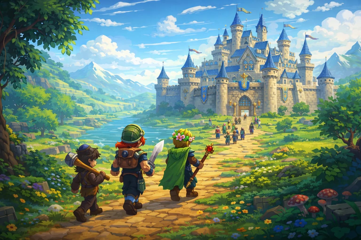 Illustration : en route vers le Château