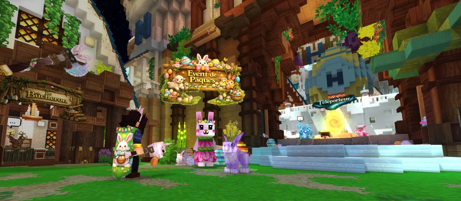 Se han añadido un evento y contenido de Pascua, más de 800 bloques a los vendedores del spawn, se ha rediseñado el vendedor ambulante y mucho más.