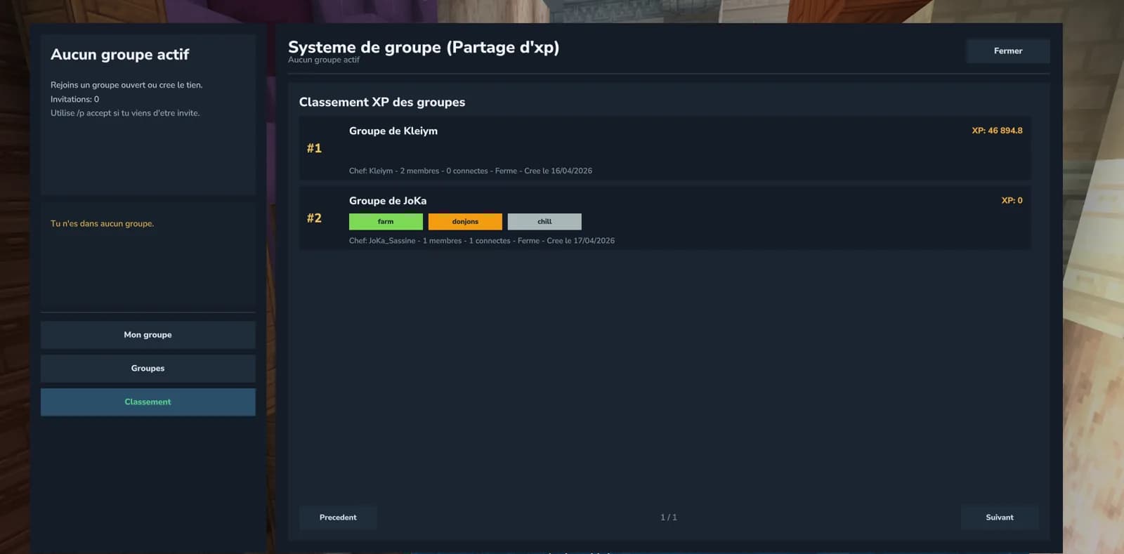 Nueva mazmorra de bajo nivel, grupo para compartir XP, bloque de radio y mucho más