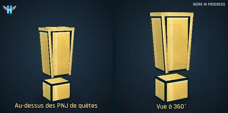 Le « ! » au-dessus des PNJ de quêtes