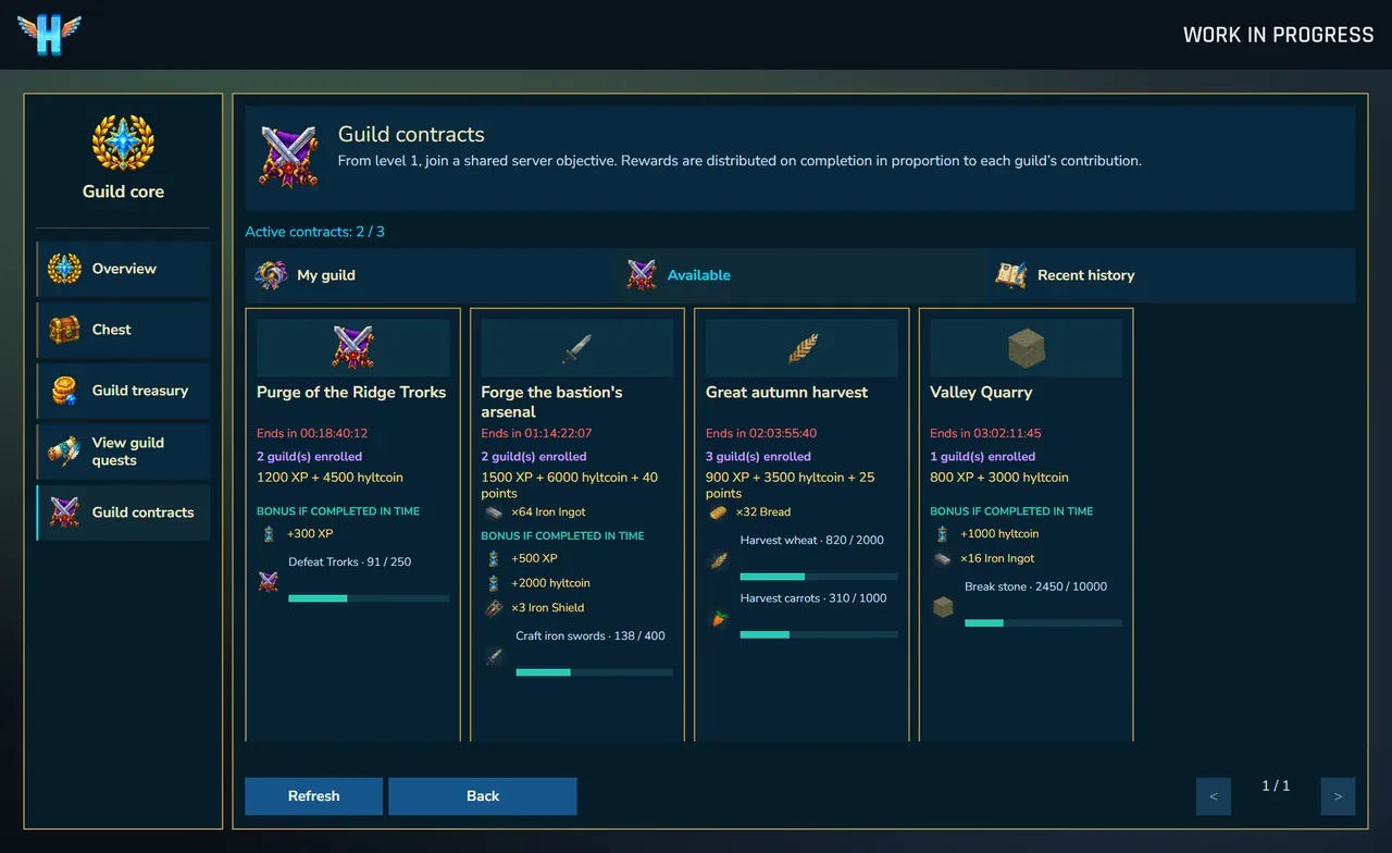 Guild contracts