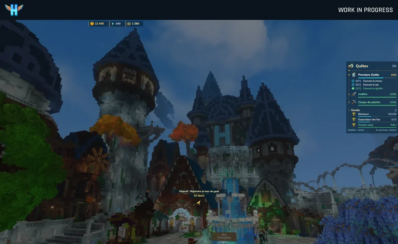 Toute l'interface à sa place