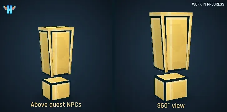 The "!" above quest NPCs
