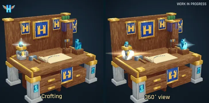 The guild workbench crafting